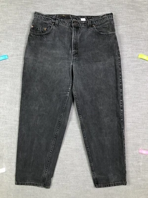 Pantalones de mezclilla vintage Levis 560 para hombre 40x30 negros calce suelto pierna cónica hechos en EE. UU. AÑOS 90 Foto 1 de 4