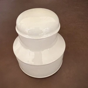 EUC Midwinter Stonehenge weiß bedeckt Zuckerdose - Bild 1 von 3