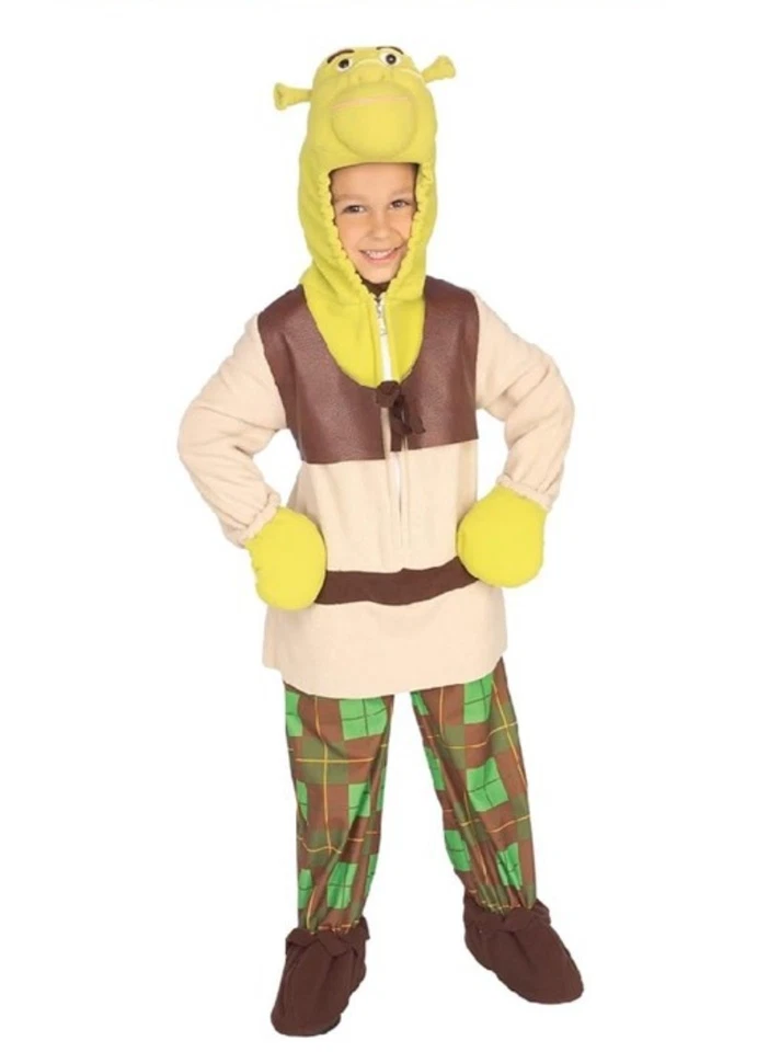 Shrek the Third Deluxe Fleece Shrek Costume SIZE SMALL 4-6, AGE 3-4 NEW WITH TAG - Image 1 of 3