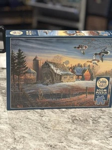 Snowy Farm Puzzle – Ducks, Barns & Winter Vibes (500 pcs + Poster) - Picture 1 of 4