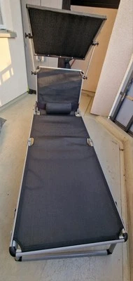 Alu Liegestuhl Sonnenliege Gartenliege Relaxliege Klappbar - Bild 1 von 4