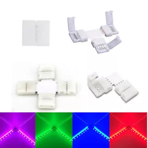 5x LED RGB tira conector de esquina conector rápido conector L/I/+/T conector - Imagen 1 de 15