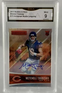 2017 Rookies & Stars Mitchell Trubisky Rookie Autograph Longevity Parallel 8/75 - Picture 1 of 1