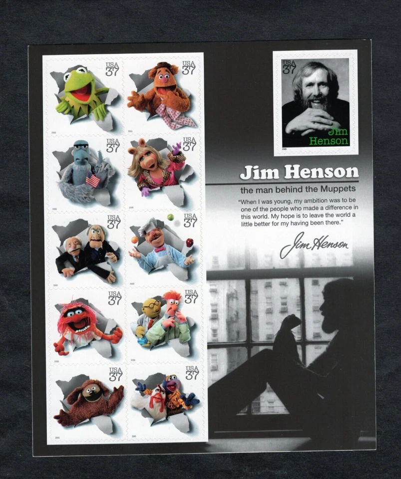 Sc # 3944 ~ Full Pane ~ 37 cent Jim Henson Issue - Image 1 of 1