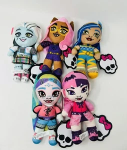 Set Of 5 Monster High Stuffed Soft Plush Toy 8-Inch New - Picture 1 of 5