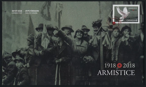2018 Canada Armistice  Remembrance Day World War I FDC WWI Cover