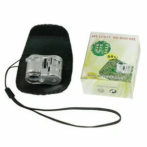 Lupa de joyería fluorescente LED con lupa con zoom 60X - Imagen 1 de 5