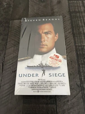 Under Siege 1992 VHS Tape Warner Factory Watermarks Sealed New Steven Seagal - Image 1 of 4