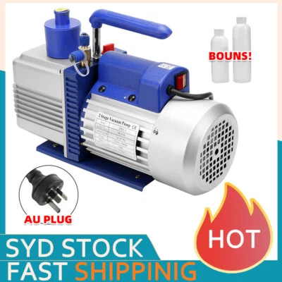 9CFM Vacuum Pump 2 Stages Air Conditioning Refrigeration Tool Manifold Gauges - image 1 of 4