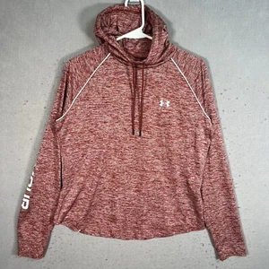 Under Armour Logo Shirt Youth Large Maroon Red Hoodie Pullover Girls - Picture 1 of 8