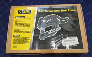 Deep Throat Hand Punch for Sheet Metal Rivet Hole - New in Box - Picture 1 of 5