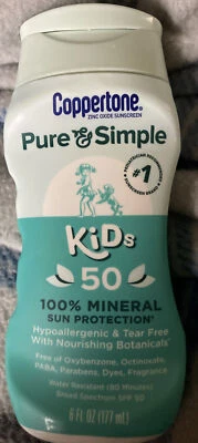 Protector solar hipoalergénico puro y simple Coppertone FPS 50 6 OZ Foto 1 de 2