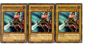 Yugioh- 3X Swordsman of Landstar - Common - Unlimited - LON-002 - Near Mint - Picture 1 of 1