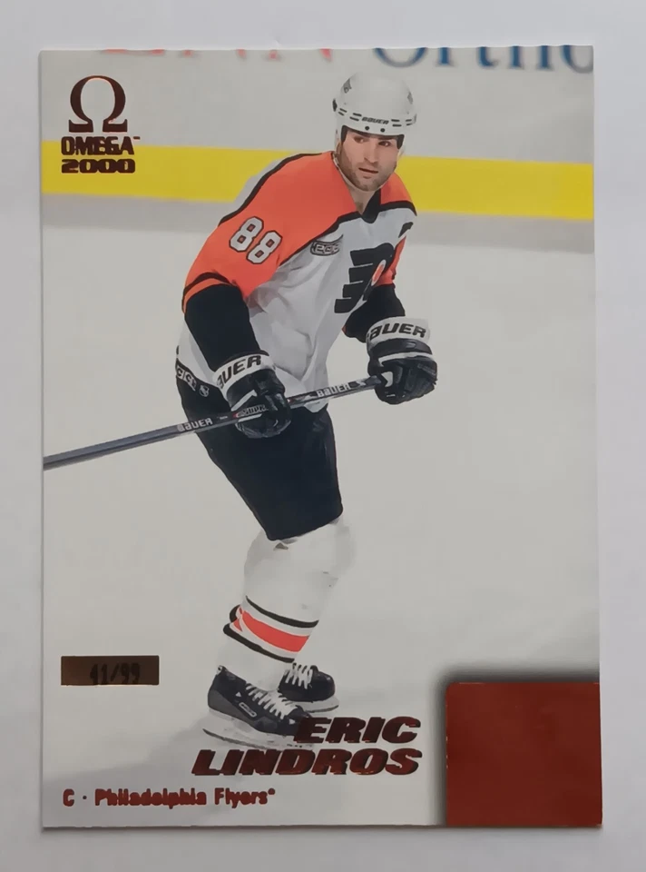 1999-00 Pacific Omega Copper Eric Lindros /99 Philadelphia Flyers - Image 1 of 2