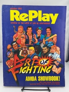 Replay Magazine Oct 1992 Issue Arcade Video Games SNK Art of Fighting - Picture 1 of 1