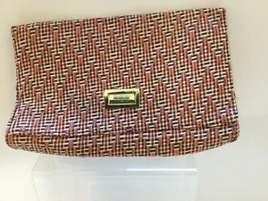 Small Summer Straw Orange Clutch Handbag - Picture 1 of 2