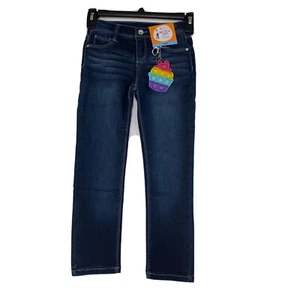 MM Girl's Choose sz 6-12 Knit Denim Skinny Fit Jean & Pop Toy - Picture 1 of 11