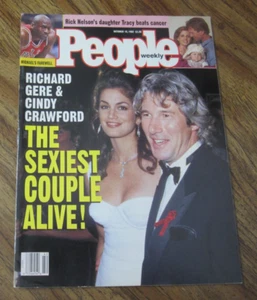 Richard Gere & Cindy Crawford People Magazine October 18, 1993 "Sexiest Couple" - Picture 1 of 2