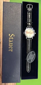 VINTAGE HERREN STAUER AUTOMATIK 27 JEWEL UHR mit RITORNO KLAPPGEHÄUSEBODEN NEU - Bild 1 von 15