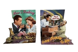 Vintage set of 2 Casablanca Pop Up Greeting Cards - flaws - Picture 1 of 5