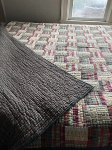 Orvis Quilt Bedspread Full Queen 2 Shams Blanket Cotton Farmhouse Vintage Style - Picture 1 of 8