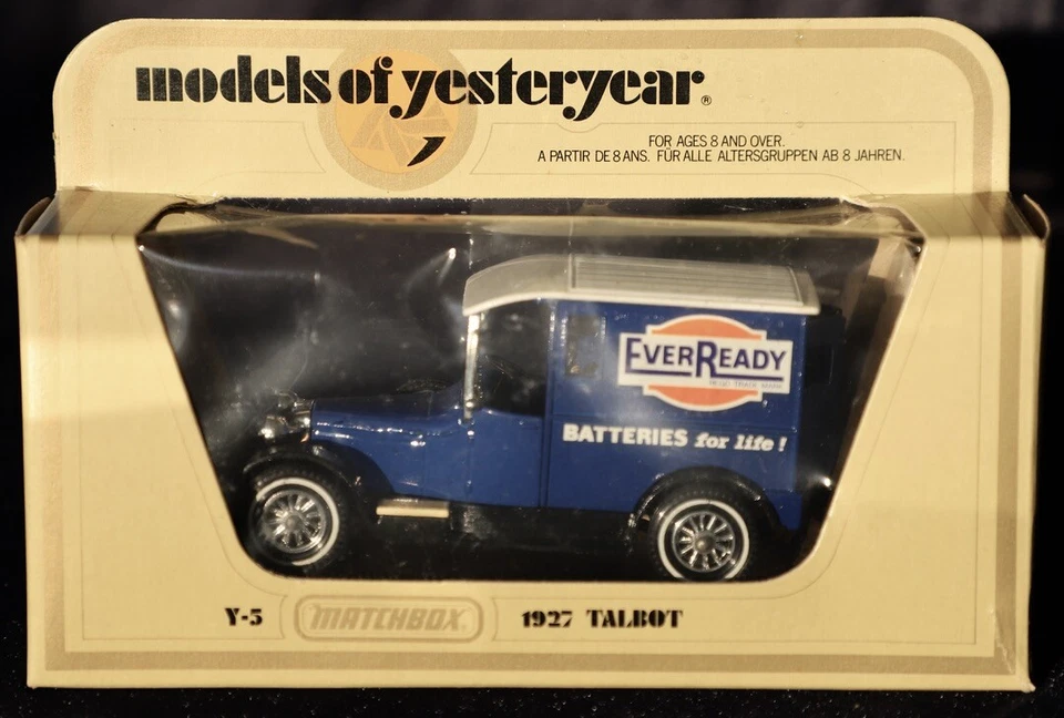 Y5 1927 Talbot EverReady Blue Matchbox Models of Yesteryear 1978 Box - Image 1 of 1
