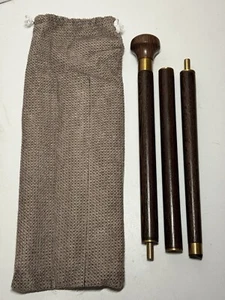 Brown Wooden Traditional Fashion Walking Stick Decorative Cospaly Walking Cane - Picture 1 of 3