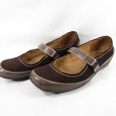 Naturalizer Frayla Shoes Womens size 9.5 Brown Leather Mary Jane Slip on - Image 1 of 4