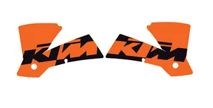 2001-2004 KTM SX Shroud Graphics 21mil Laminated Gloss Decal MX Sticker - Foto 1 di 2