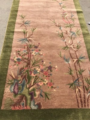 A FANTASTIC BAMBOO TREE DESIGN CHINESE RUG - Image 1 of 4