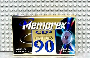 MEMOREX CD2 90 TIPO II CINTA DE CASETE EN BLANCO (1) (SELLADA) - Imagen 1 de 3