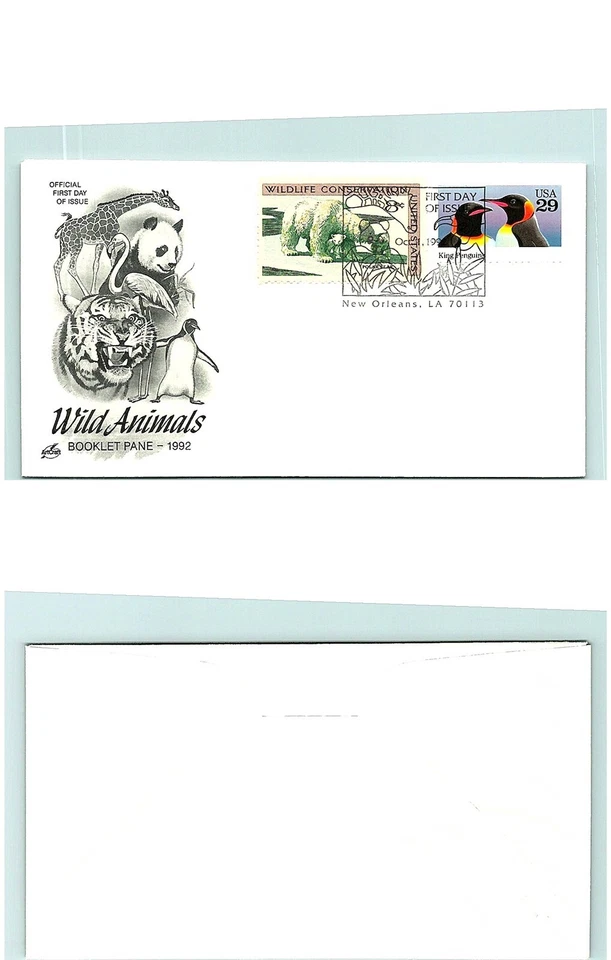 S01-3987, WILD ANIMALS, KING PENGUINS, COMBO, ARTCRAFT FDC - Image 1 of 1