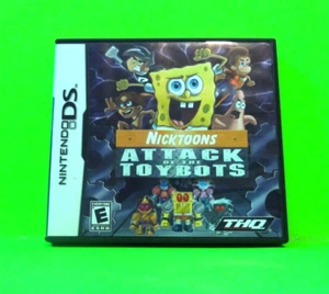 DS - Nicktoons Attack of the Toybots Estuche e Instrucciones Solo, Sin Juego Nintendo - Imagen 1 de 5