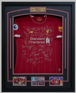 Liverpool 2019-2020 EPL Champions Team Signed Jersey Salah VanDijk Klopp Mane AA - Picture 1 of 1
