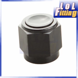 6AN -6 AN -6AN AN6 Flare Cap Caps Block Off Fittings Aluminum Black - Picture 1 of 7