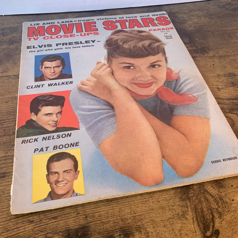 Vintage Movie Star Magazine July 1958 Elvis Presley: The Girl Who Gets His Love - Image 1 of 4