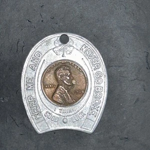 Vintage 1964 Brookhaven Town Republican Com Penny Token "Good Luck" VERY RARE!!! - Picture 1 of 3