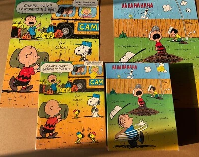 2 Rompecabezas De Colección Peanuts 63 Piezas Snoopy Friends Campamento y Juego de Béisbol Completo Usado en Excelente Condición Foto 1 de 4