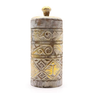 Sweet Jars White & Gold Tall Container - Picture 1 of 2