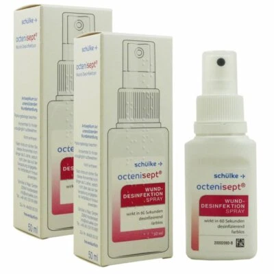 SCHÜLKE & MAYR Schülke octenisept Wund-Desinfektion 2 x 50 ml Antiseptikum Behandlung von Wunde