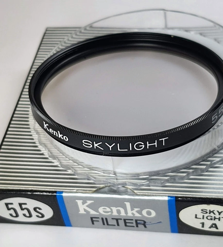 55mm Skylight 1A Glass Lens Filter Japan Genuine 55-SK sklight1A Kenko E-55 E55 - Image 1 of 4