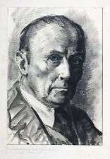 Selbstportrait Portrait Selbstbildnis Zeichnung / Eduard Winkler 1884-1978