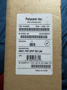 Polycom 2200-12365-001 VoIP Phone Soundpoint IP 32X / 33X Telephone 331 In Box - Picture 1 of 4