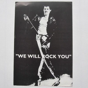 Queen - We Will Rock You - Vintage Cinema Flyer - Crusaid / Fan Club - Imagen 1 de 3