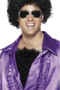 Smiffy's Men's Hairy Chest Wig Dark Deluxe Halloween Costume Accessory - Picture 1 of 2