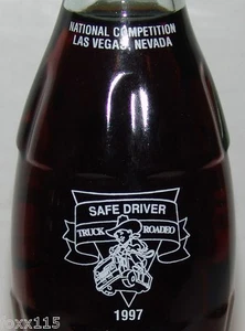 RARO 1997 Coca-Cola Safe Driver Truck Rodadeo Las Vegas NV 8 oz botella - Imagen 1 de 1