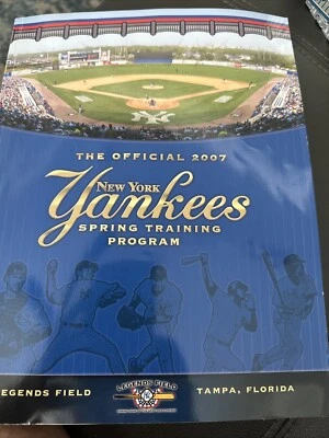 VINTAGE NEW 2007 NEW YORK YANKEES SPRING TRAINING PROGRAM - Image 1 of 3