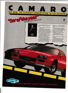 Original 1982 Chevrolet Camaro Magazine Ad "Car of the Year' - Picture 1 of 1