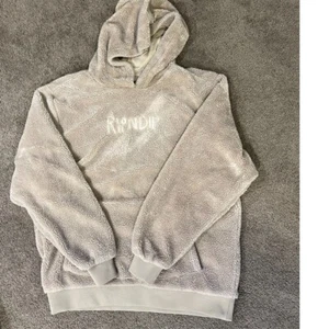 Ripndip Fuzzy Sherpa Tan Brown Hoodie, Medium, Puffy Pullover, Cozy - Picture 1 of 5