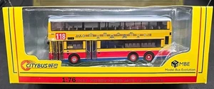 MBE DENNIS DRAGON DUPLE METSEC HONG KONG CITYBUS ROUTE 118 1/76 Ltd Edition - Picture 1 of 12